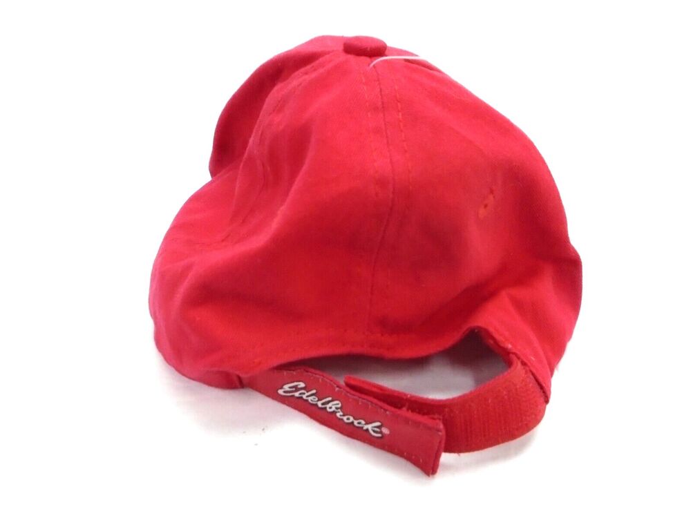 Edelbrock Adjustable Baseball Hat Cap Hot Rod Power Tour 2012 Red Hook & Loop - Picture 4 of 8